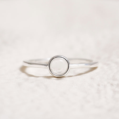 Sterling Silver Clear Quartz Crystal Ring