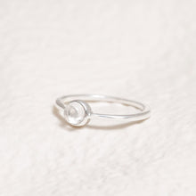 Load image into Gallery viewer, Sterling Silver Clear Quartz Crystal Ring