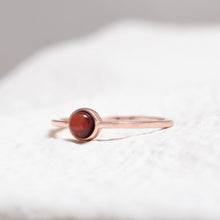 Load image into Gallery viewer, Sterling Silver Garnet Crystal Ring