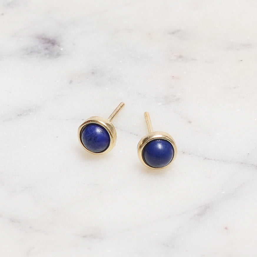 Sterling Silver Lapis Lazuli Crystal Earrings