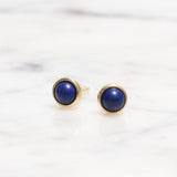 Sterling Silver Lapis Lazuli Crystal Earrings