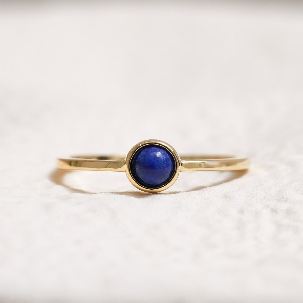 Sterling Silver Lapis Lazuli Crystal Ring