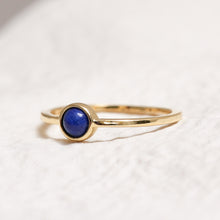 Load image into Gallery viewer, Sterling Silver Lapis Lazuli Crystal Ring