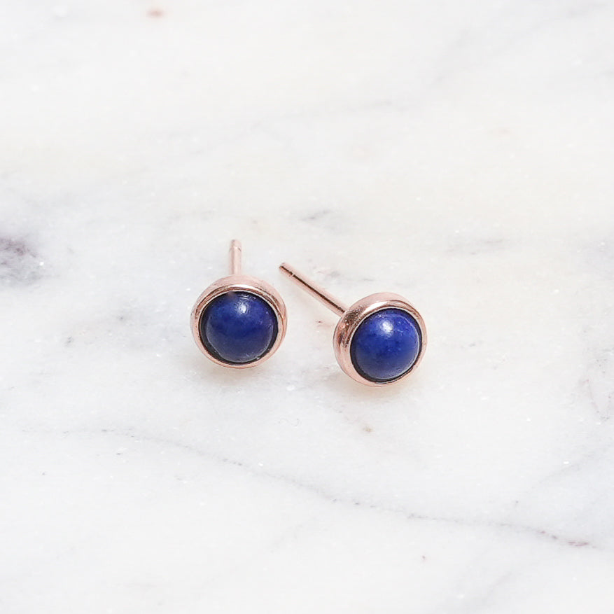 Sterling Silver Lapis Lazuli Crystal Earrings