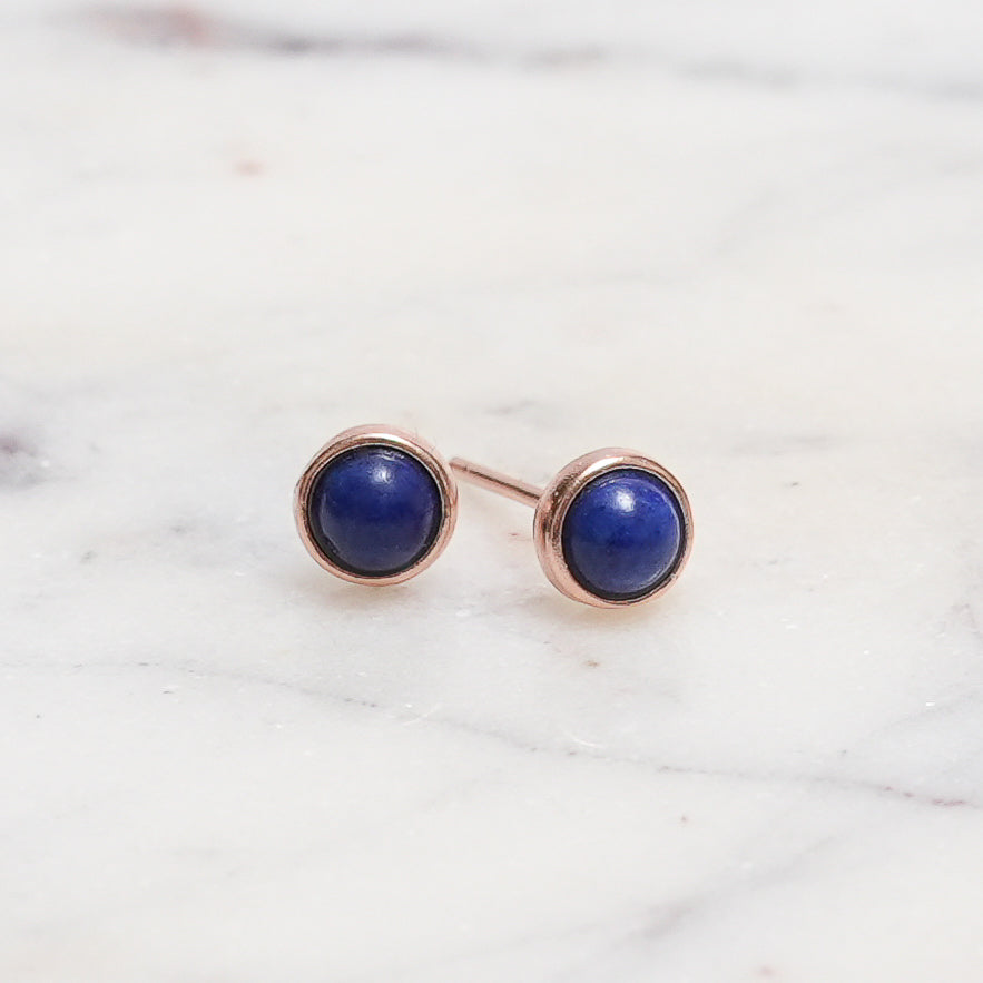 Sterling Silver Lapis Lazuli Crystal Earrings