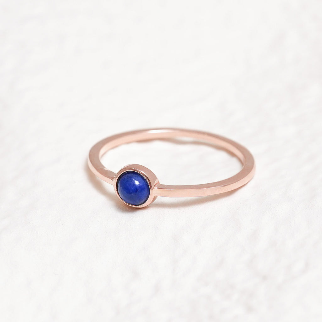 Sterling Silver Lapis Lazuli Crystal Ring