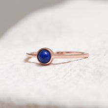 Load image into Gallery viewer, Sterling Silver Lapis Lazuli Crystal Ring