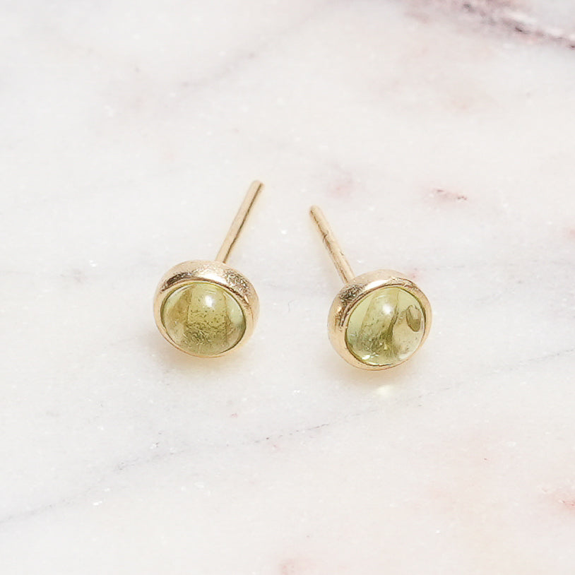 Sterling Silver Peridot Crystal Earrings