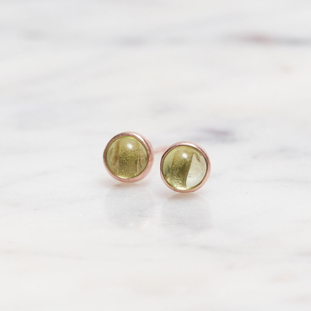 Sterling Silver Peridot Crystal Earrings