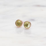 Sterling Silver Peridot Crystal Earrings