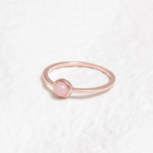 Load image into Gallery viewer, Sterling Silver Pink Opal Crystal Ring