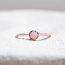 Load image into Gallery viewer, Sterling Silver Pink Opal Crystal Ring