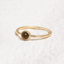 Load image into Gallery viewer, Sterling Silver Tiger&#39;s Eye Crystal Ring