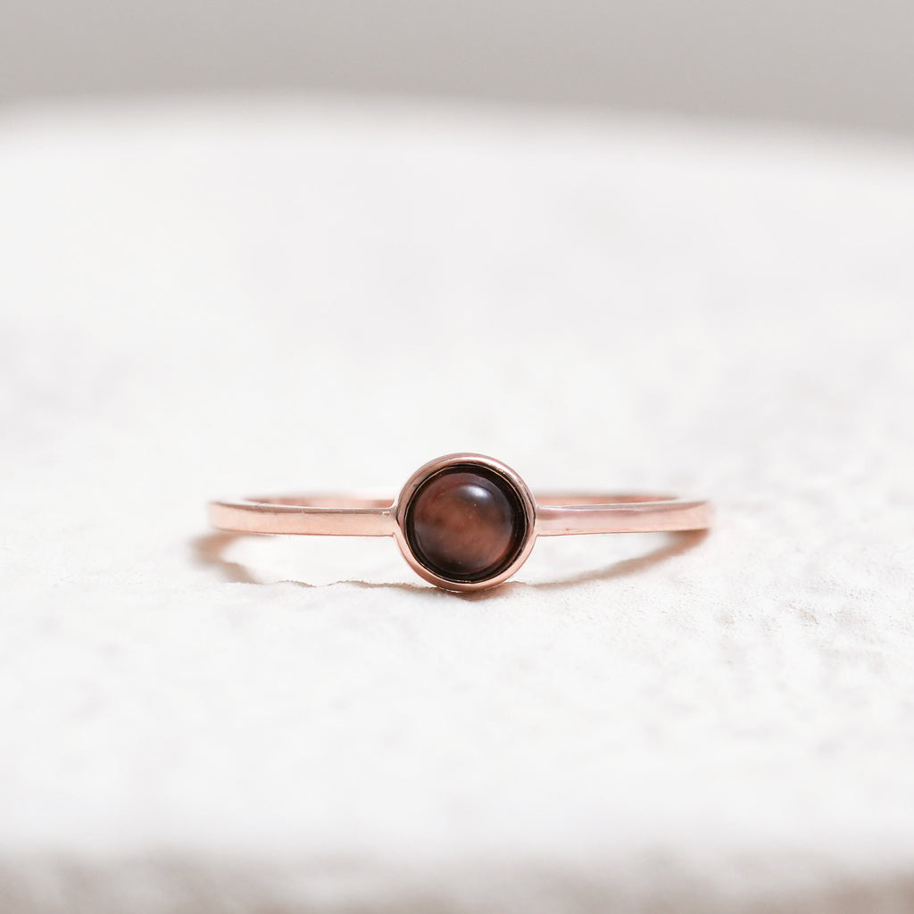 Sterling Silver Tiger's Eye Crystal Ring