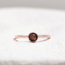 Load image into Gallery viewer, Sterling Silver Tiger&#39;s Eye Crystal Ring