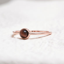 Load image into Gallery viewer, Sterling Silver Tiger&#39;s Eye Crystal Ring
