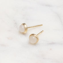 Load image into Gallery viewer, Sterling Silver White Moonstone Crystal Earrings