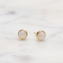 Load image into Gallery viewer, Sterling Silver White Moonstone Crystal Earrings