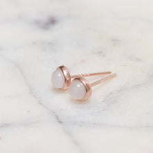 Load image into Gallery viewer, Sterling Silver White Moonstone Crystal Earrings