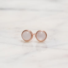 Load image into Gallery viewer, Sterling Silver White Moonstone Crystal Earrings