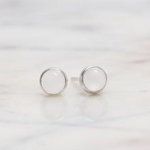 Load image into Gallery viewer, Sterling Silver White Moonstone Crystal Earrings