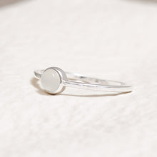 Load image into Gallery viewer, Sterling Silver White Moonstone Crystal Ring
