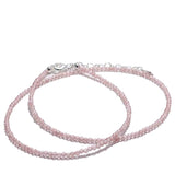 Genuine Strawberry Quartz Gemstone Necklace, Choker