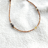 Tiger's Eye & Citrine Gemstone Necklace