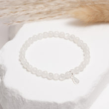 Load image into Gallery viewer, Genuine White Moonstone Gemstone Bracelet