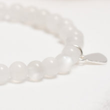 Load image into Gallery viewer, Genuine White Moonstone Gemstone Bracelet