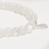 Genuine White Moonstone Gemstone Bracelet